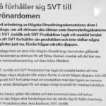 Internt meddelande hos SVT Här kan du läsa den spridda texten från SVT:s intranät i sin helhet.